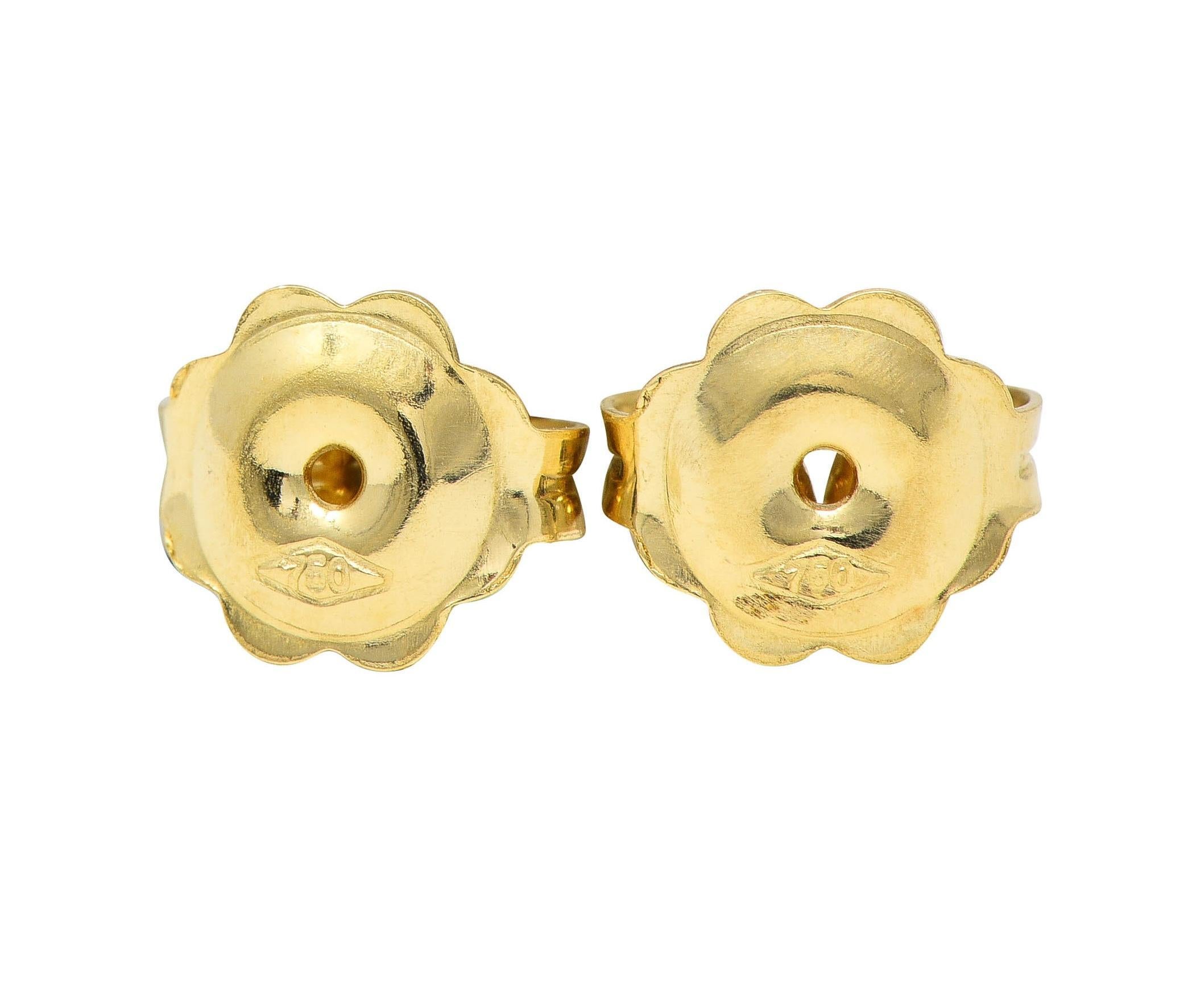 Women's or Men's Marco Bicego Brushed 18 Karat Yellow Gold Siviglia Drop Earrings