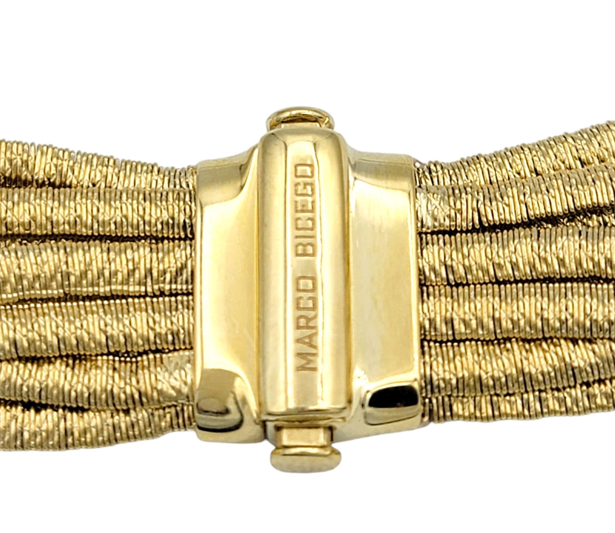 Marco Bicego Cairo 9-Strand Serpentine Chain Necklace in 18 Karat Yellow Gold 3