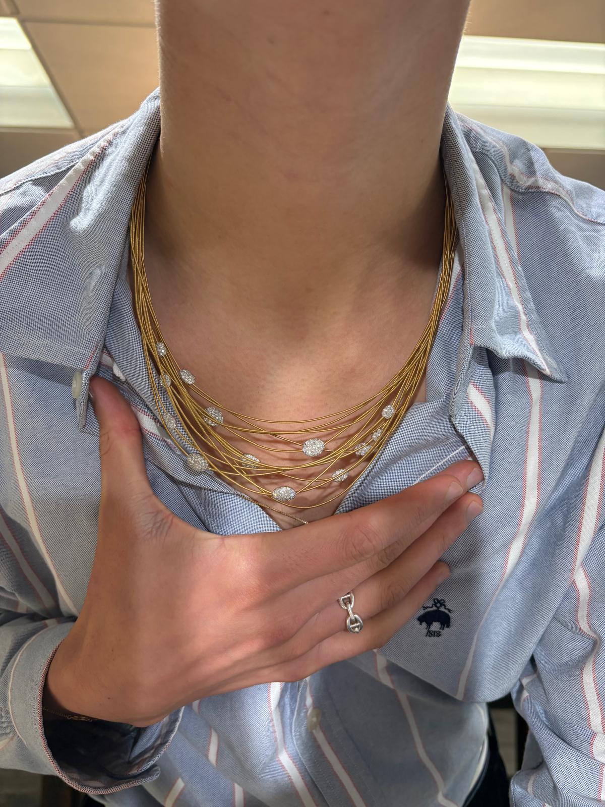 Contemporaneo Collana Cairo in oro e diamanti di Marco Bicego in vendita