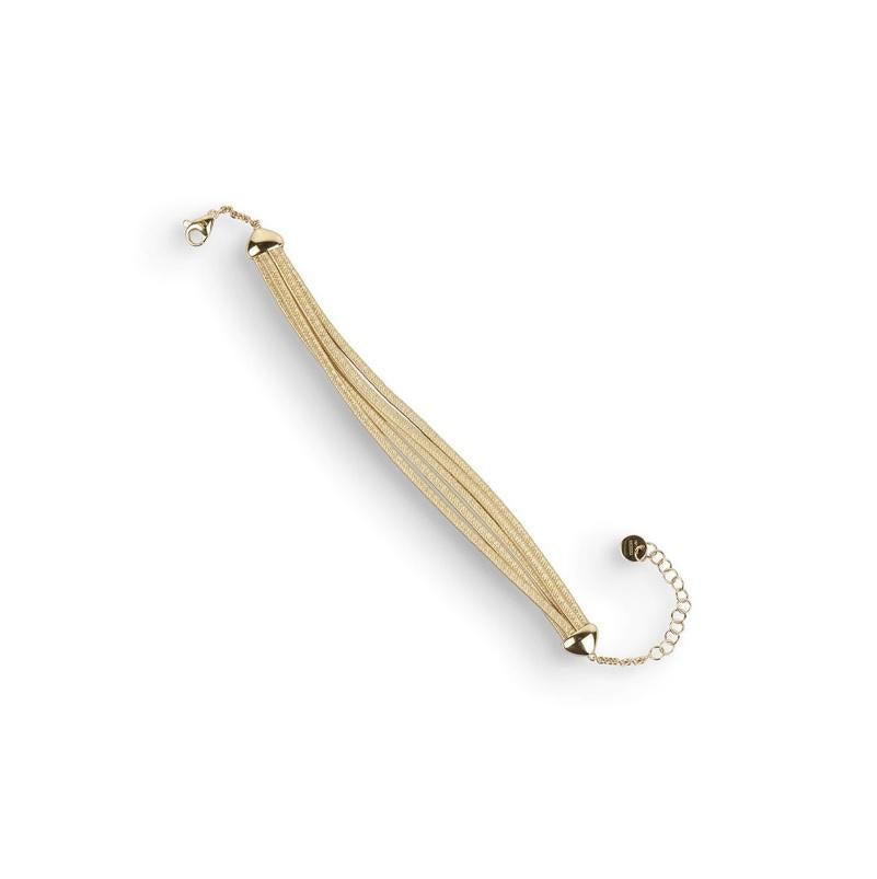 Marco Bicego® Cairo Collection Yellow Gold Five Strand Bracelet
18k Yellow Gold 
Length 6.75 inches 
BG716
