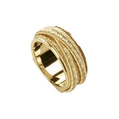 Marco Bicego Cario 18 Karat Yellow Gold Five Strand Woven Ring AG292 Y 01