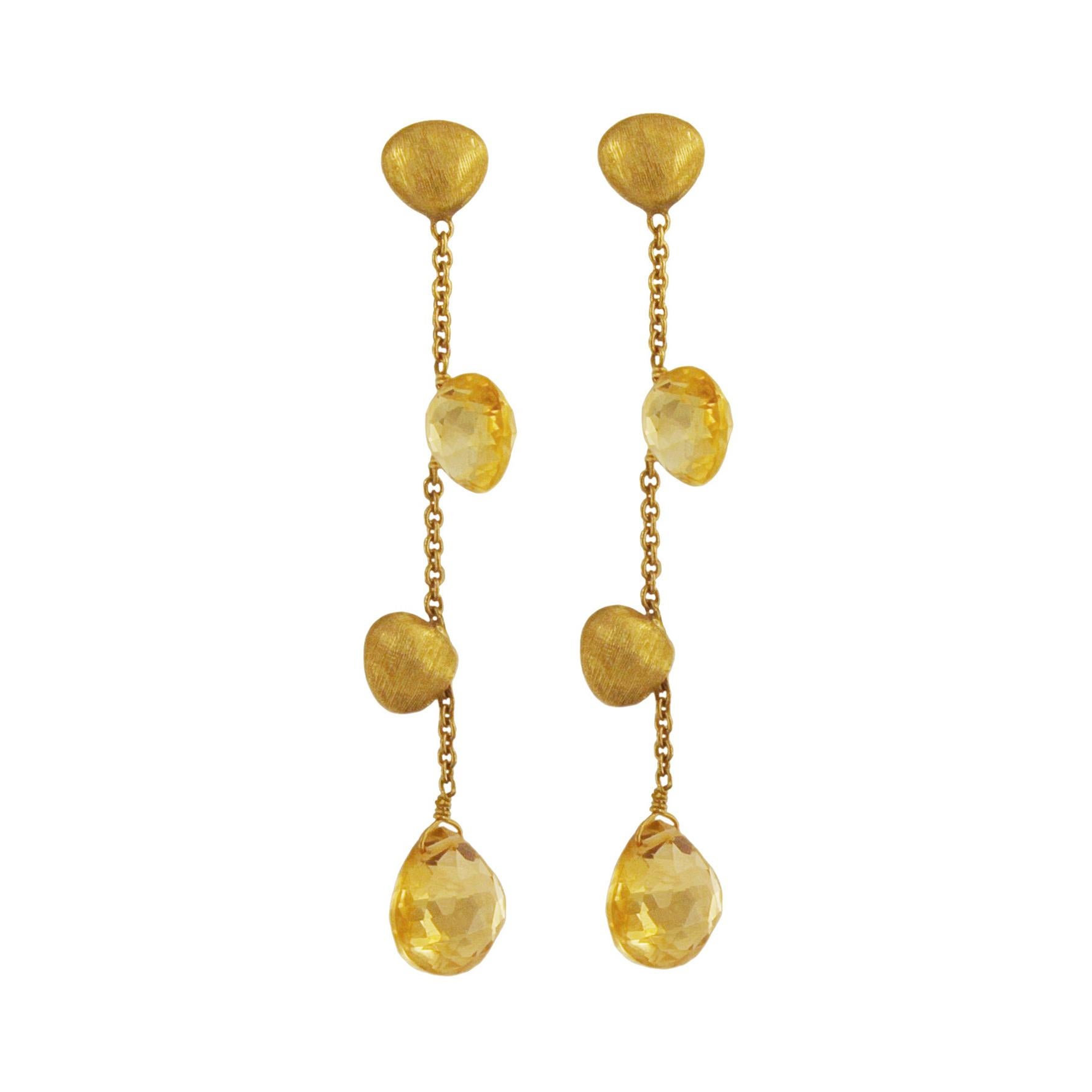 MarCo Bicego Citrine & 18k Gold Earrings For Sale