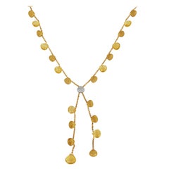 Marco Bicego Citrine 18k Gold Necklace with Diamonds