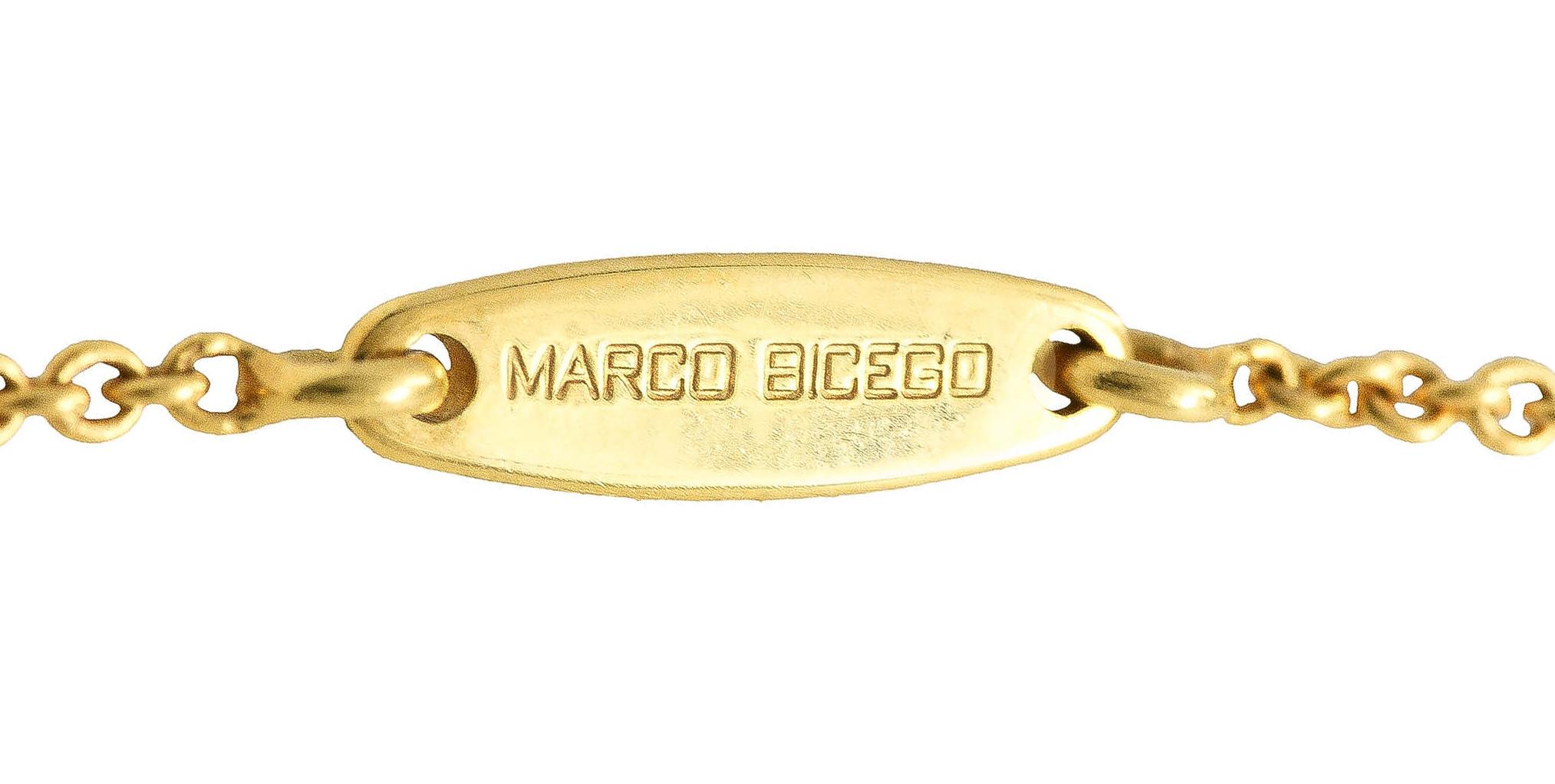 Marco Bicego Collier jaune 18 carats multi-gemmes avec citrine, tourmaline et améthyste Excellent état à Philadelphia, PA