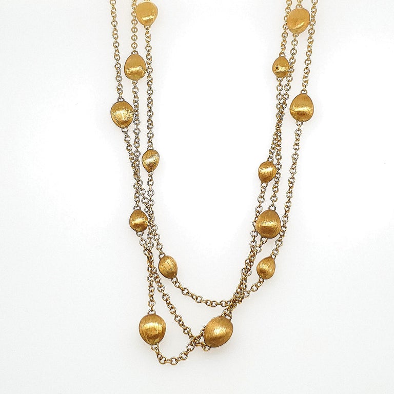 Marco Bicego Confetti Oro 18 Karat Gold Necklace For Sale at 1stdibs