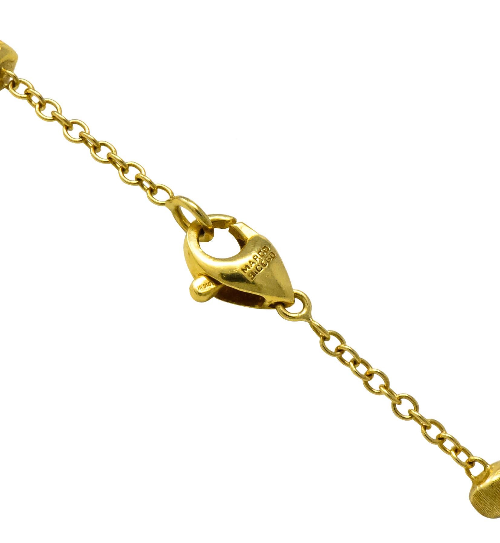 Marco Bicego Cultured Pearl Citrine Topaz Multi Gemstone 18 Karat Gold Necklace 1