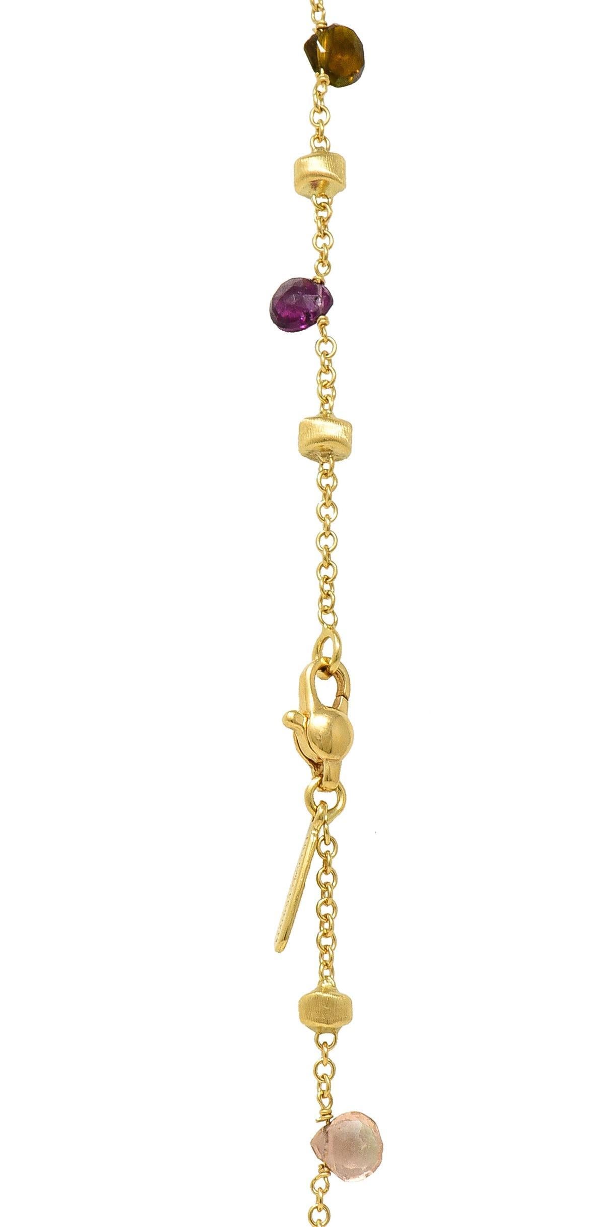 Marco Bicego Collier Confetti en or jaune 18 carats avec perles de culture multi-gemmes en vente 5