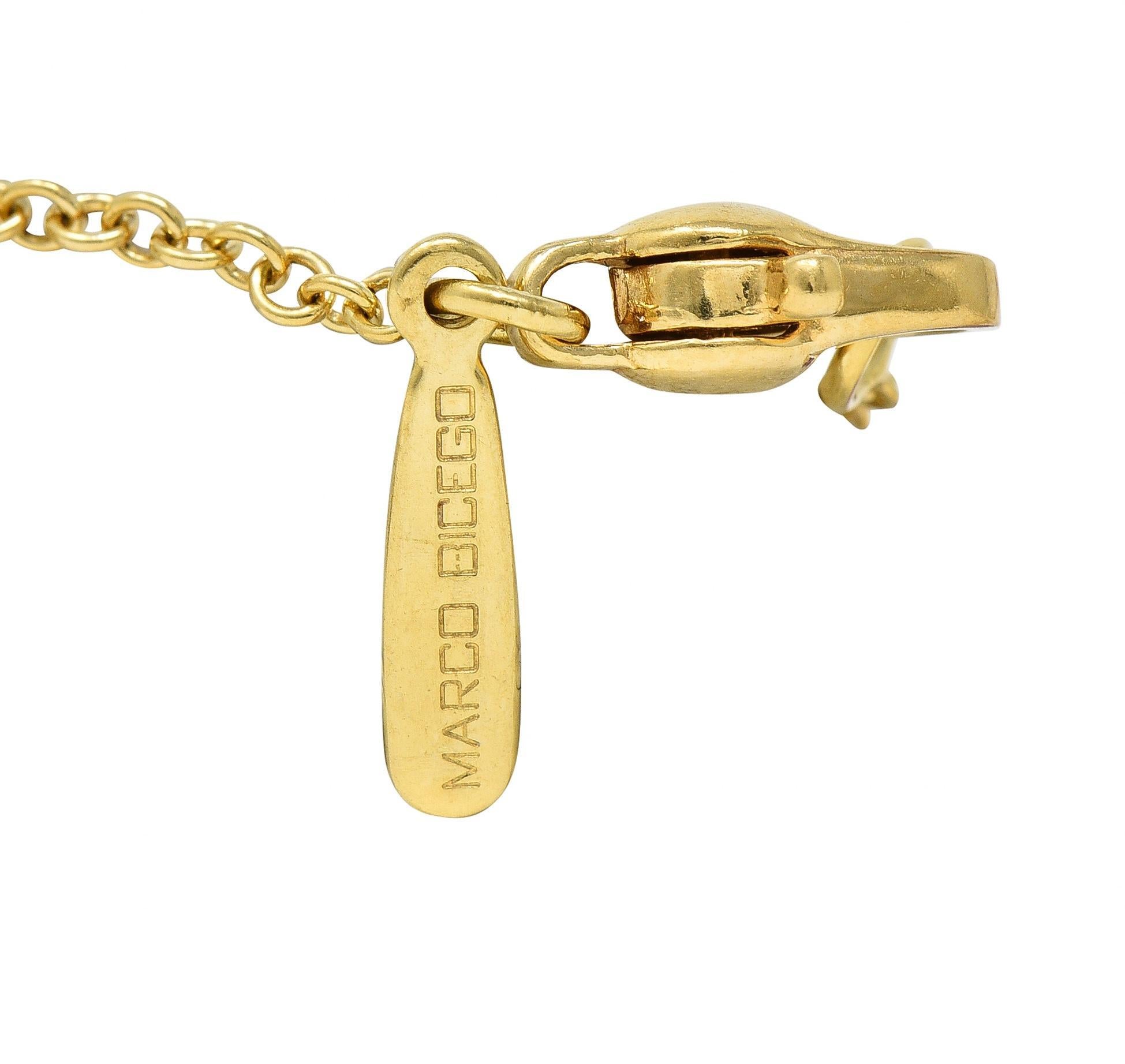 Marco Bicego Collier Confetti en or jaune 18 carats avec perles de culture multi-gemmes en vente 2