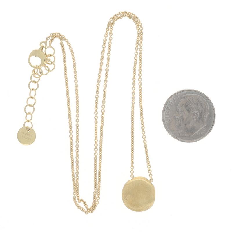 Women's Marco Bicego Delicati Jaipur Diamond Pendant Necklace - Yellow Gold 18k .15ctw