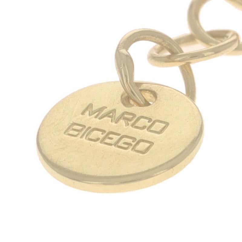 Marco Bicego Delicati Jaipur Diamond Pendant Necklace - Yellow Gold 18k .15ctw 2