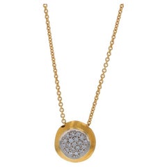 Marco Bicego Delicati Jaipur Diamond Pendant Necklace - Yellow Gold 18k .15ctw