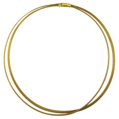 Marco Bicego Double Strand Masai Necklace in 18 Karat Yellow Gold