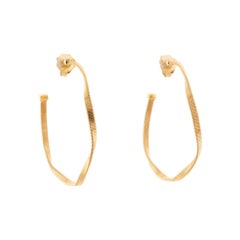 MARCO BICEGO Estate 18k Italian Marrakech Hoop Earrings
