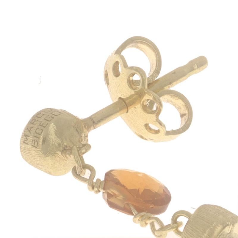 Marco Bicego Süßwasserperle Citrin Amethyst Ohrringe Gelbgold 18k im Angebot 1