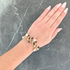 Bracciale Paradise in oro giallo 18 carati con perle d'acqua dolce di Marco Bicego
