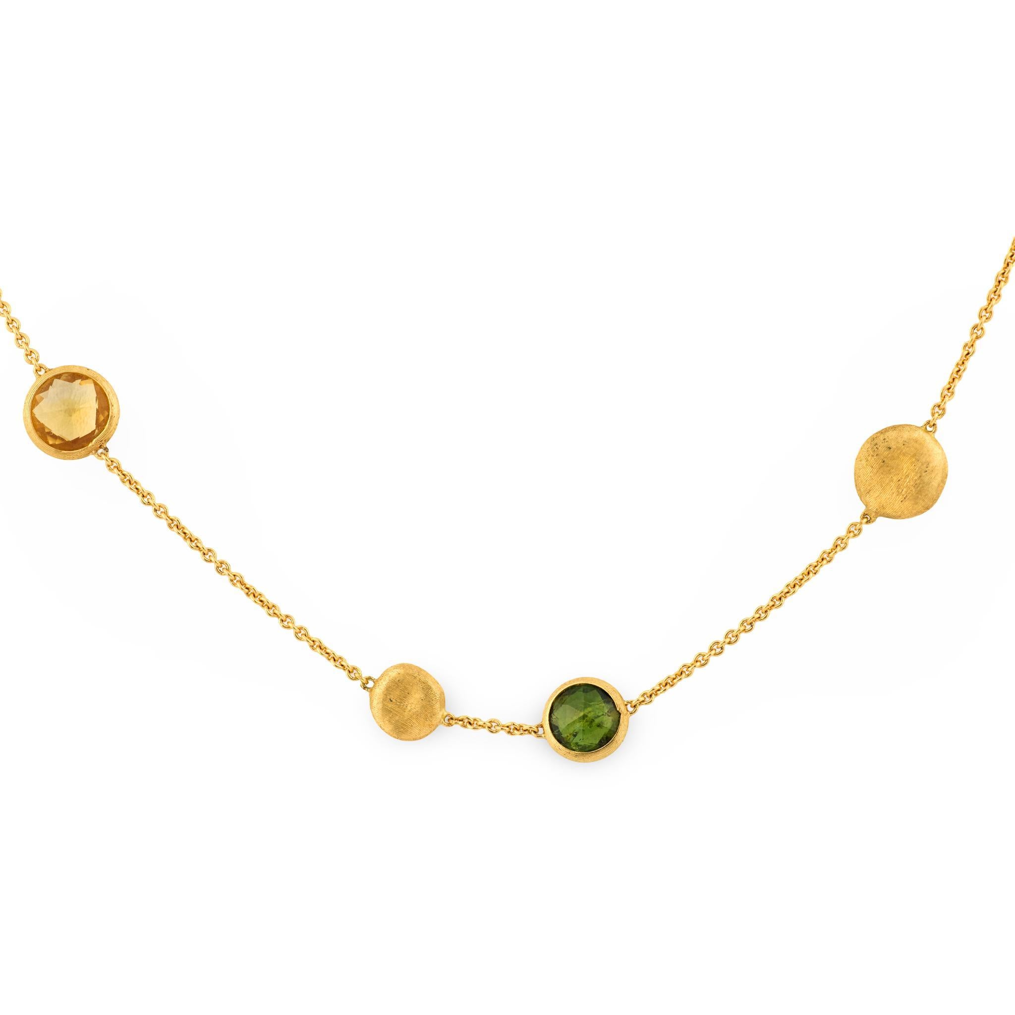 Collar Jaipur de oro amarillo de 18 quilates con gemas Marco Bicego Contemporáneo en venta