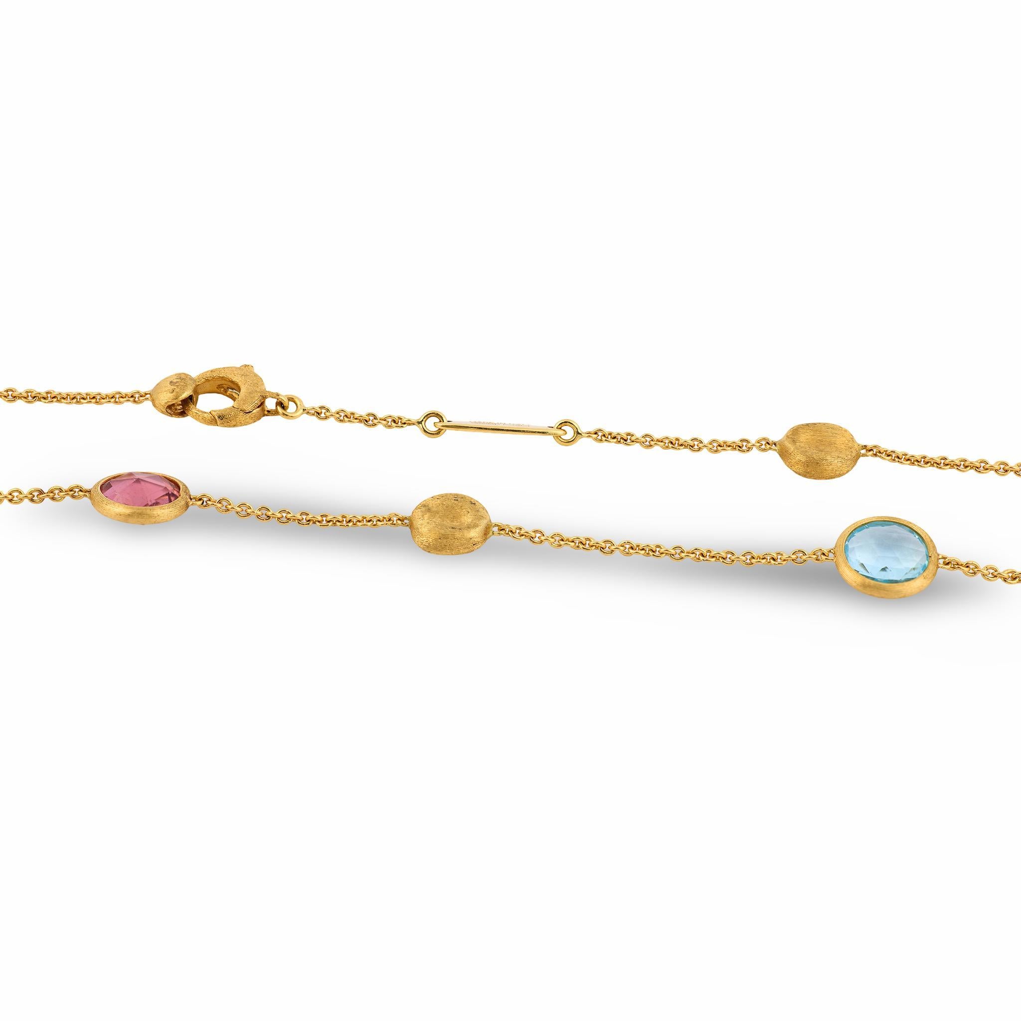 De las mujeres Collar Jaipur de oro amarillo de 18 quilates con gemas Marco Bicego en venta