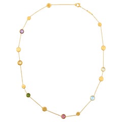 Marco Bicego gemstone 18k yellow gold Jaipur necklace