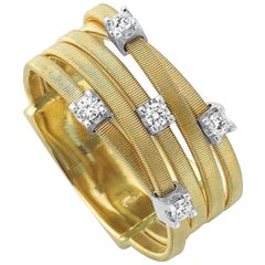 Marco Bicego Goa 18 Karat Gold Diamond Ring AG270 B YW