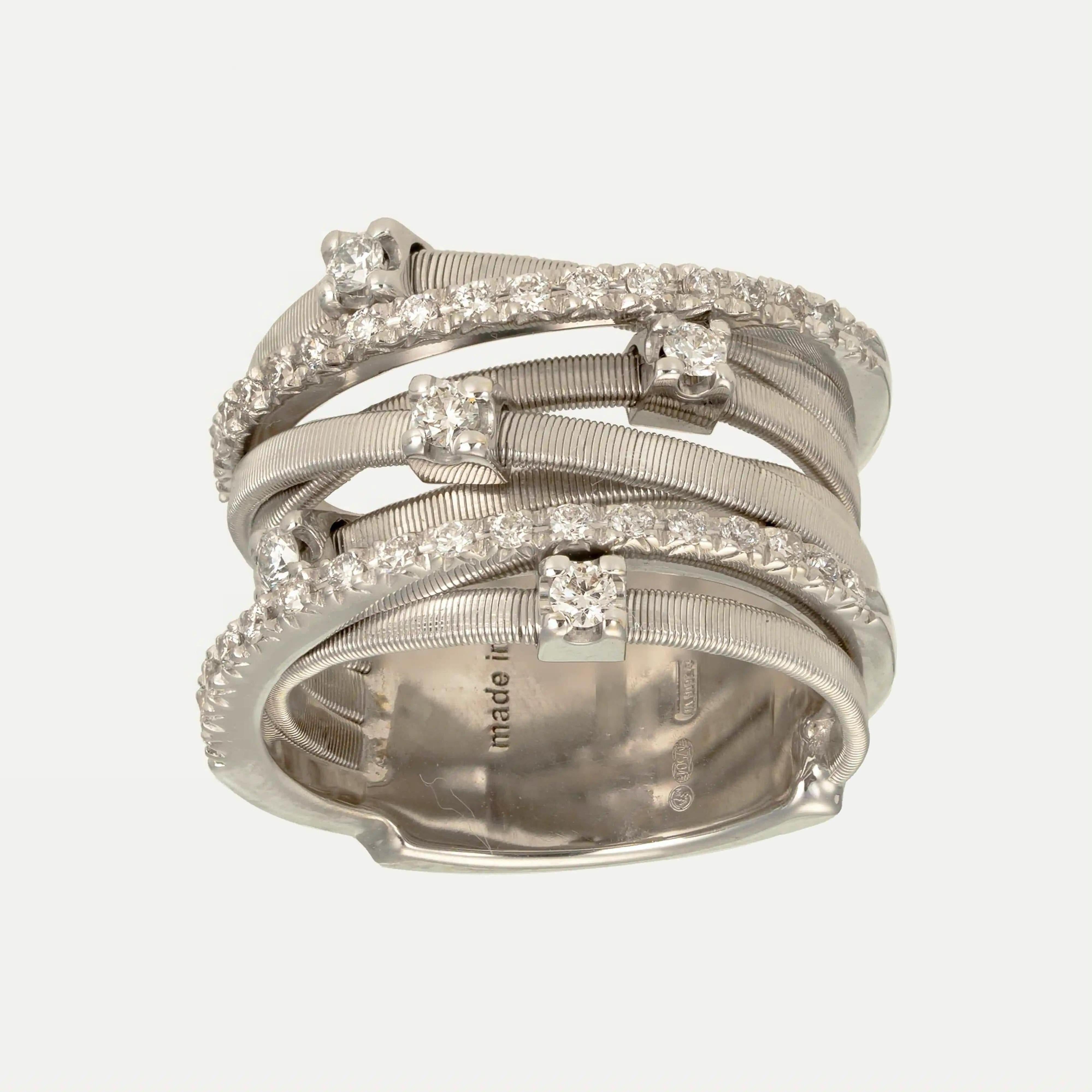 Women's or Men's Marco Bicego Goa Diamonds Gold Ring