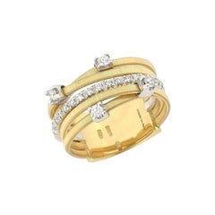 Marco Bicego Bague Goa en or jaune et blanc avec diamants pour femmes AG270 B2 YW