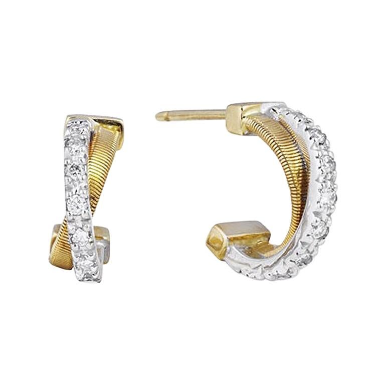 Marco Bicego Goa Yellow Gold and Diamonds Earrings OG330 B