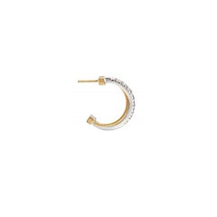 Marco Bicego Goa Yellow Gold & Diamonds Ladies Hoop Earring OG331B