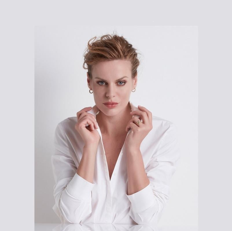 Marco Bicego Goa Gelbgold & Diamanten Damen-Reifenohrring OG331B (Rundschliff) im Angebot
