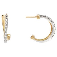 Marco Bicego Goa Yellow Gold & Diamonds Ladies Hoop Earring OG331B