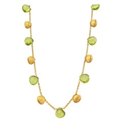 Marco Bicego Gold and Peridot Paradise Necklace