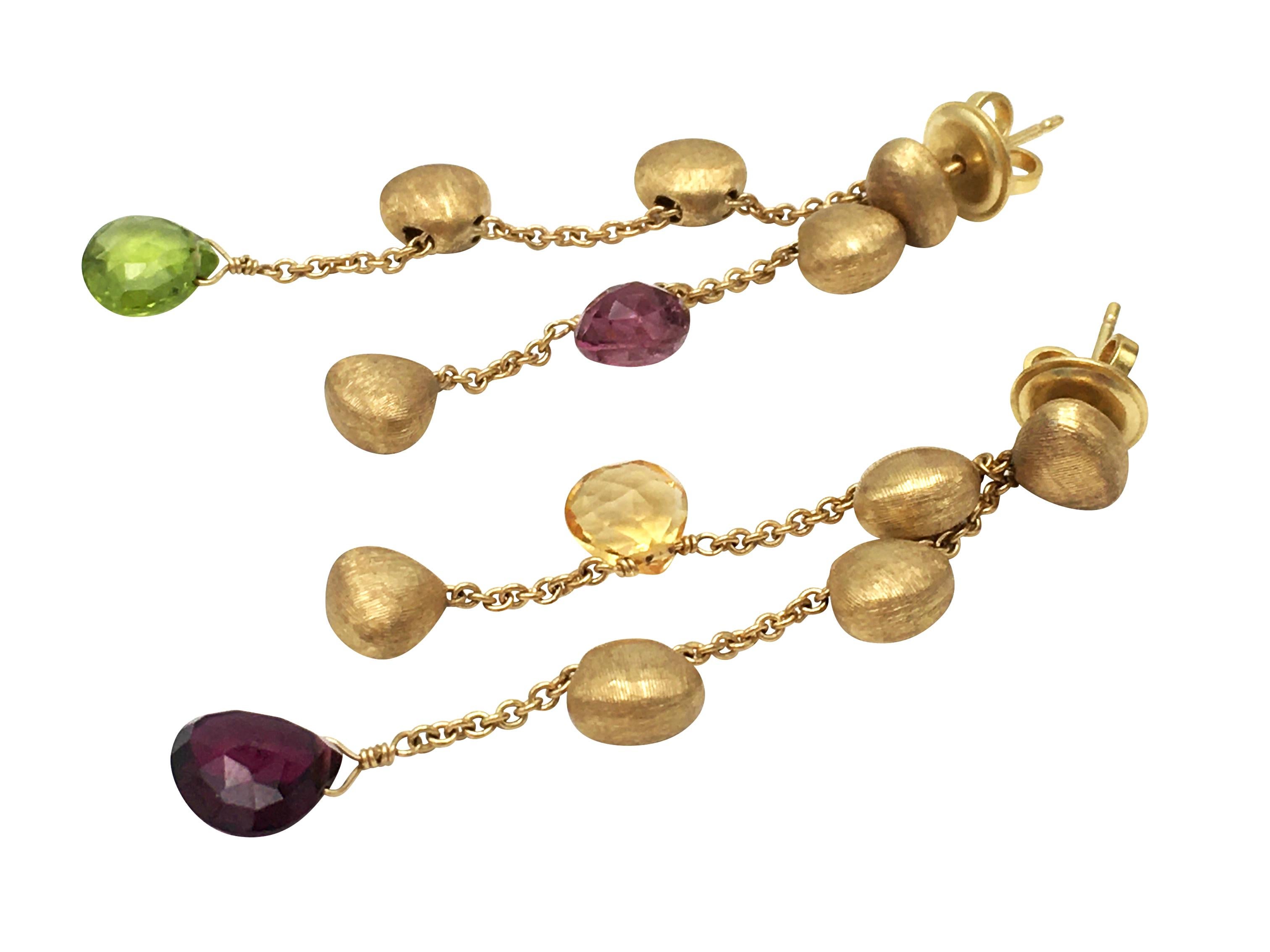 Marco Bicego Gold Gemstone Earrings 1