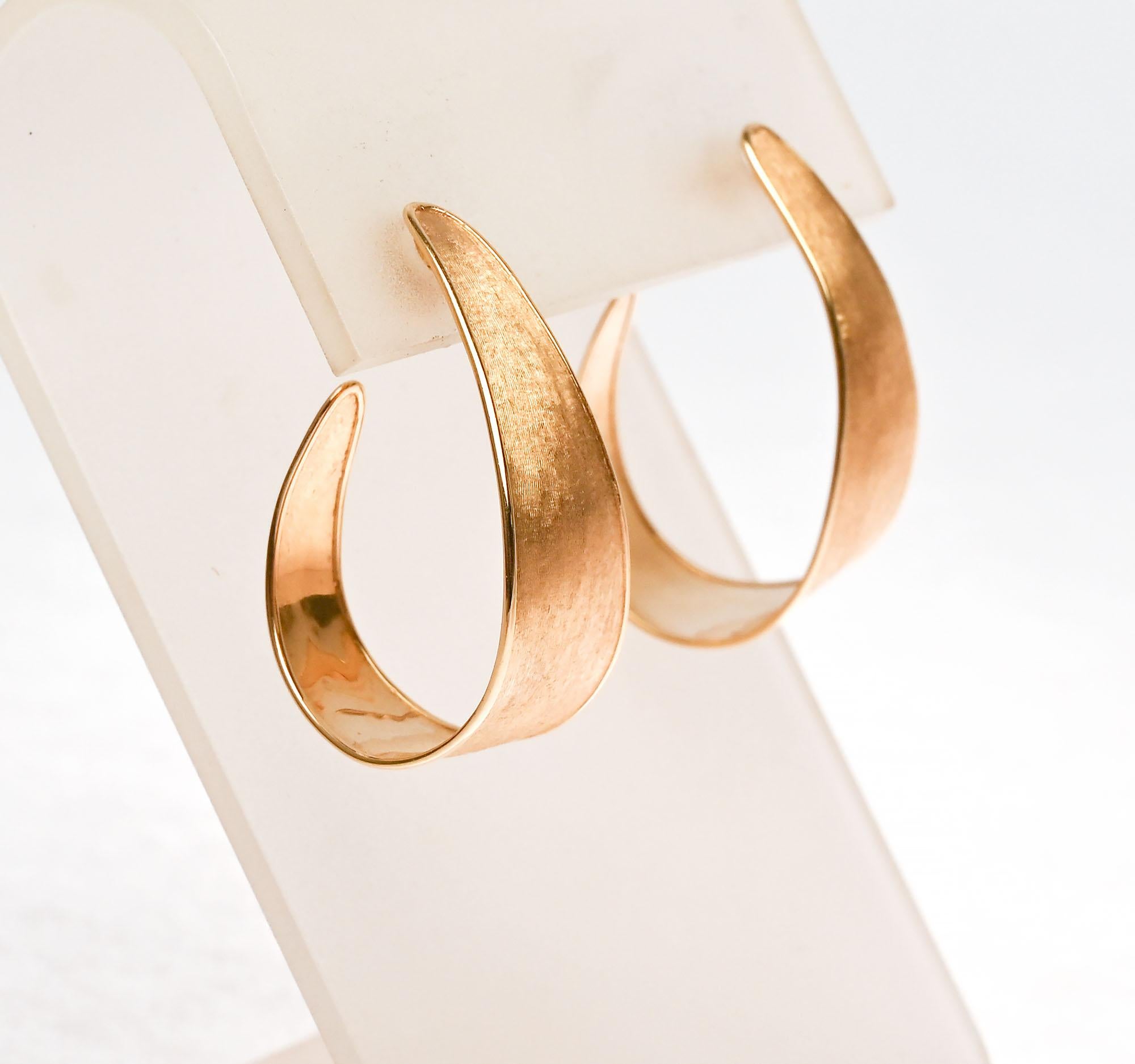 Contemporary Marco Bicego Gold Hoop Earrings For Sale