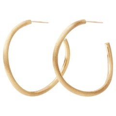 Marco Bicego Jaipur 18k Yellow Gold Medium Hoop Earrings OB989