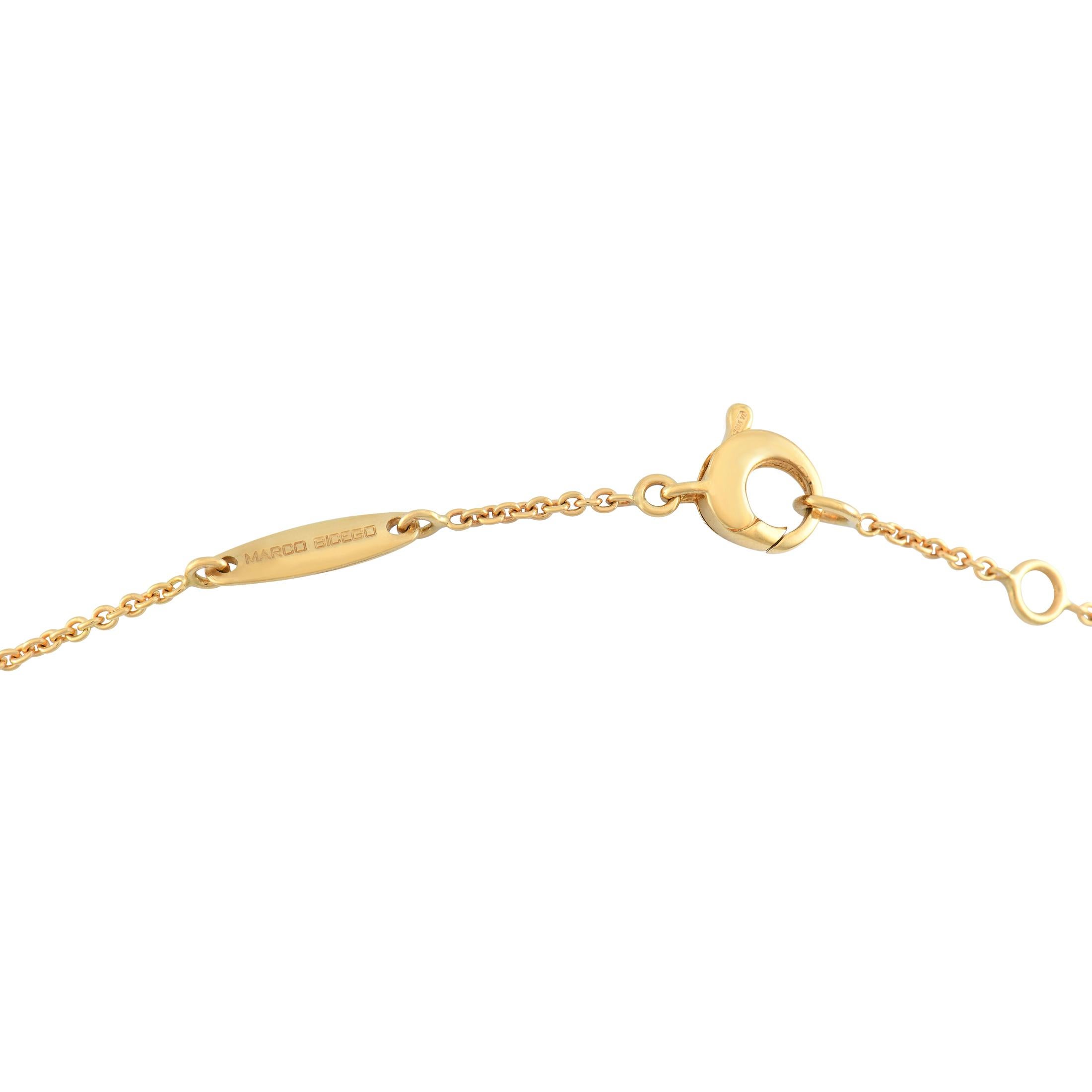 Marco Bicego Jaipur 18K Yellow Gold Necklace In Excellent Condition For Sale In Southampton, PA