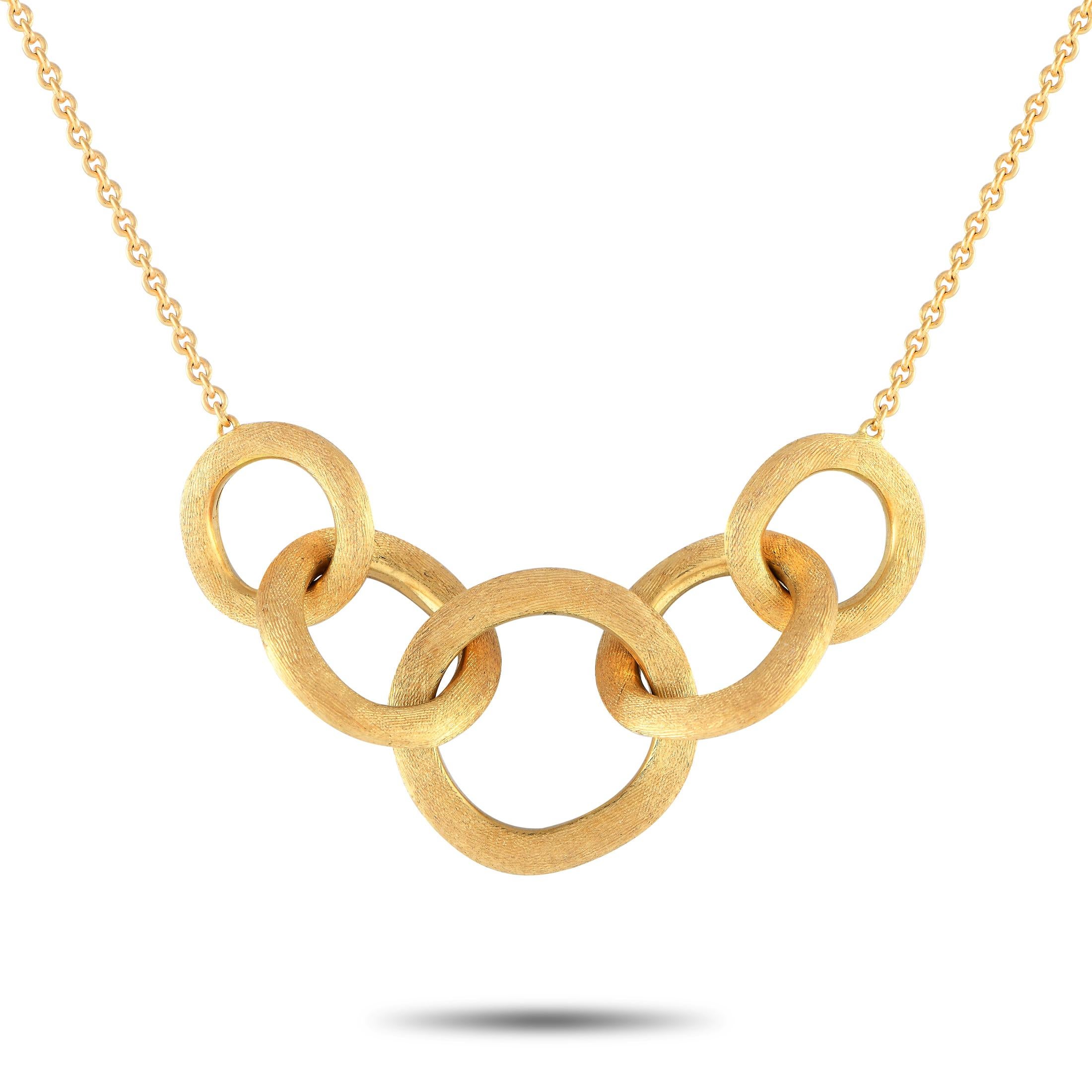 Women's Marco Bicego Jaipur 18K Yellow Gold Necklace For Sale