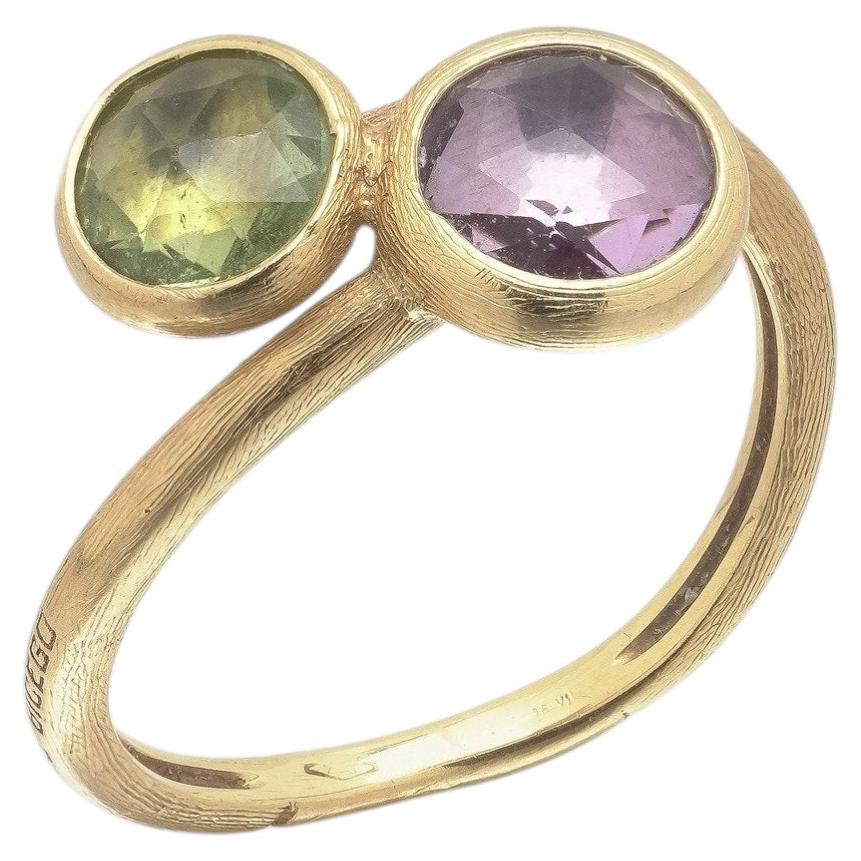 Anillo de Marco Bicego «Jaipur» de oro de 18 quilates con amatista y turmalina verde