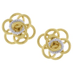 Used Marco Bicego Jaipur Gold and Diamond Earrings 