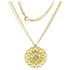 Used Marco Bicego Jaipur Gold and Diamond Pendant Necklace