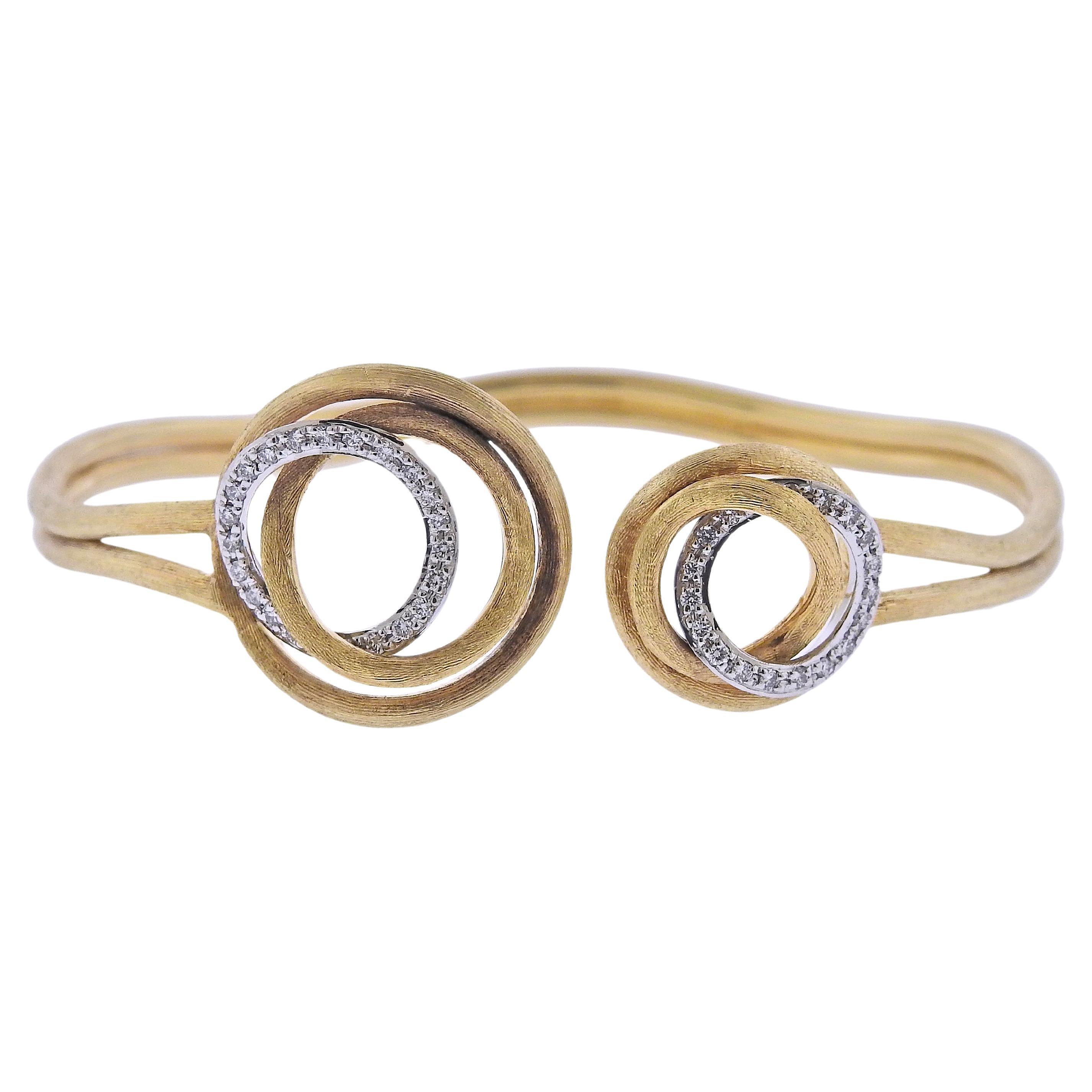 Marco Bicego 18K Gold Gemstone Bypass Bracelet Jaipur Colour