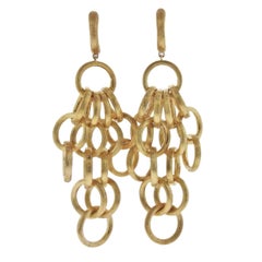 Marco Bicego Jaipur Gold Circle Link Drop Earrings
