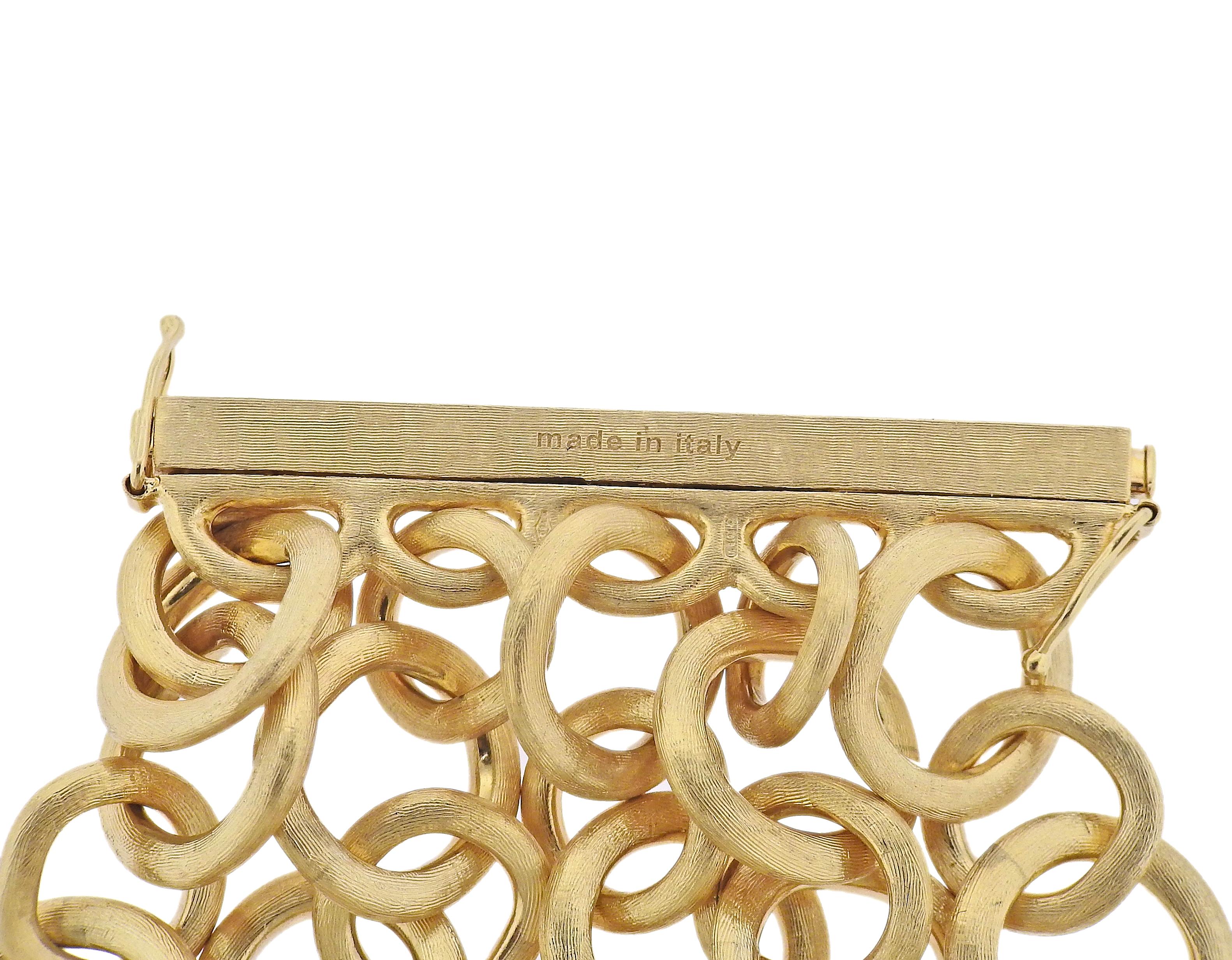 Marco Bicego Jaipur Gold Multi Strand Circle Link Bracelet For Sale 1