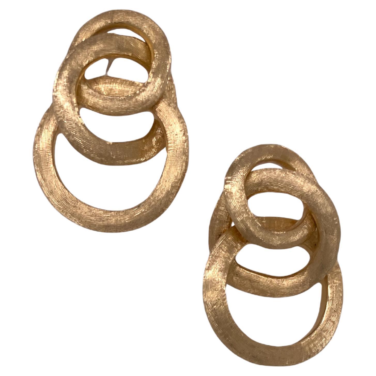 Marco Bicego Jaipur Link Drop Earrings 18 Karat Yellow Gold