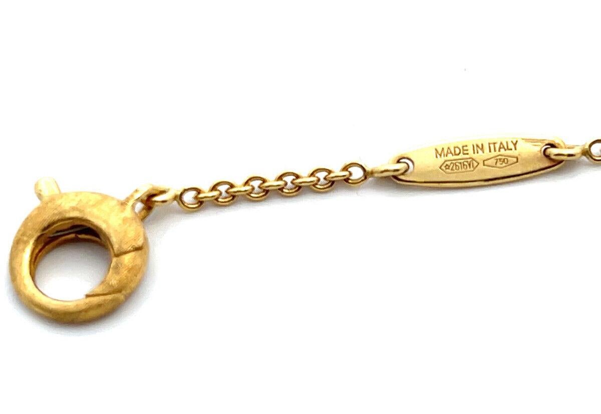 Modern Marco Bicego Jaipur Mother of Pearl 18k Yellow Gold Circle Pendant Necklace