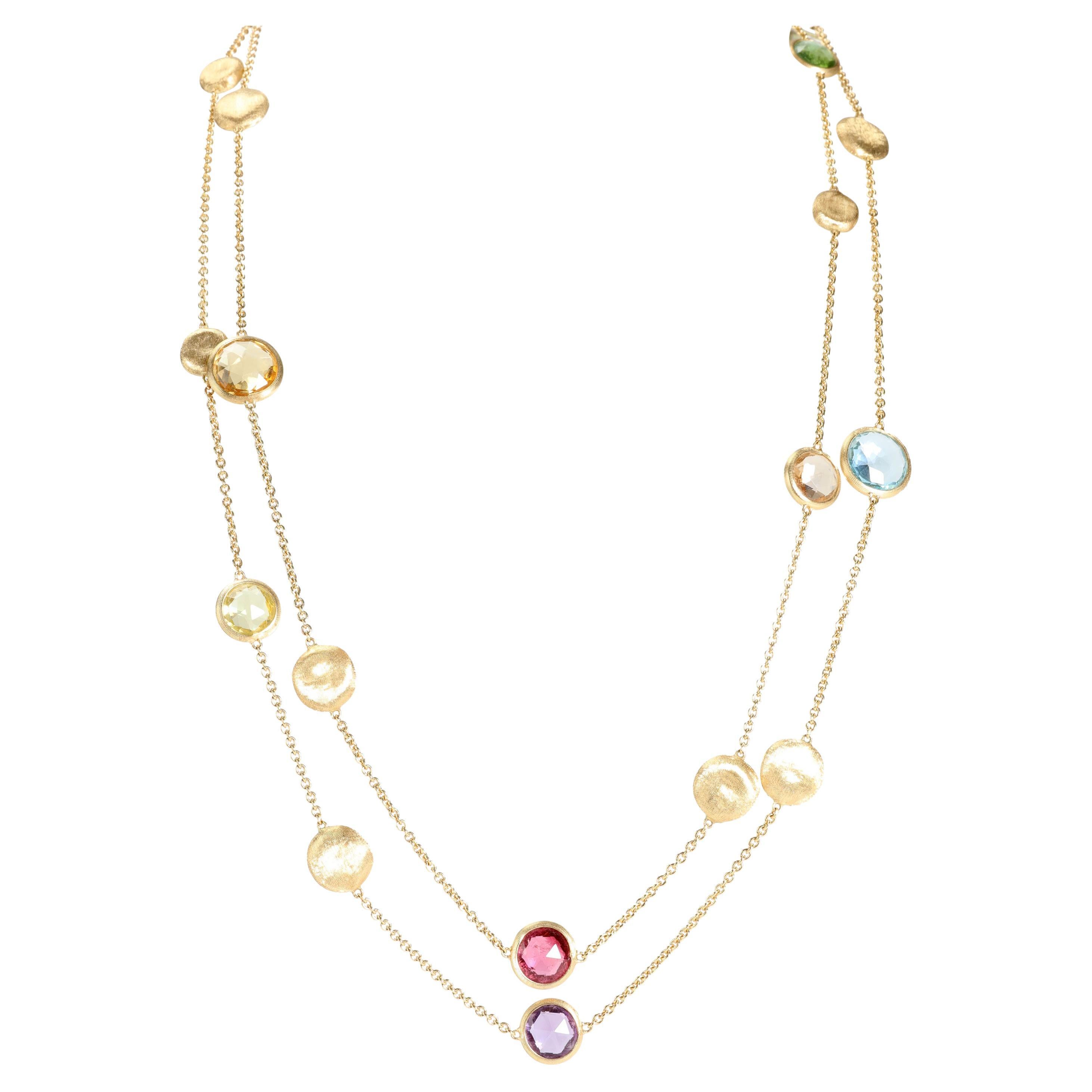 Marco Bicego Jaipur Station Necklace in 18k Yellow Gold