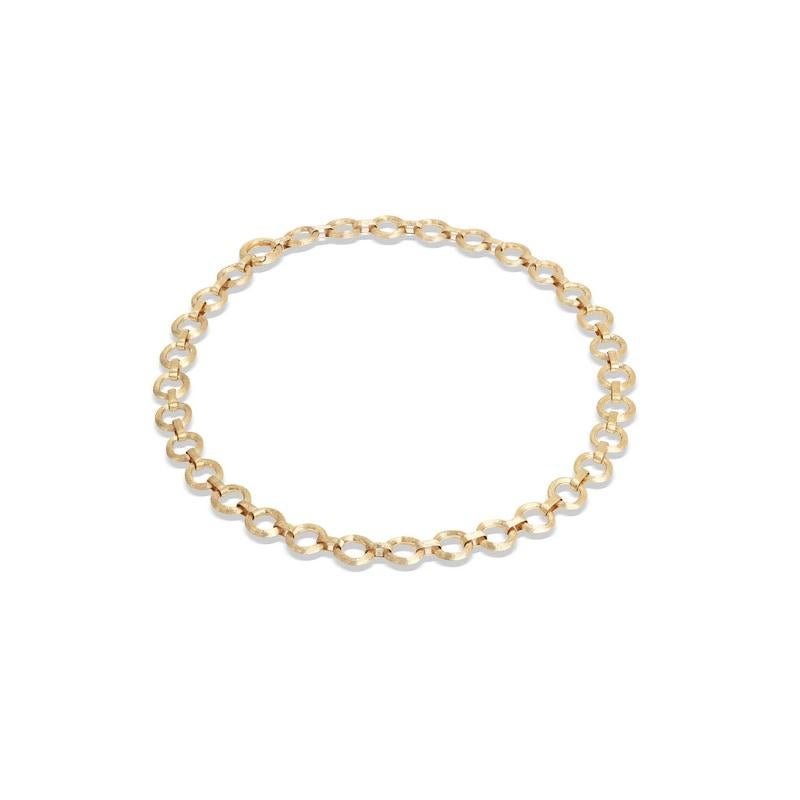 Marco Bicego® Jaipur Collection'S 18K Gelbgold Flaches Gliederhalsband
Länge 18 Zoll 
CB2609
