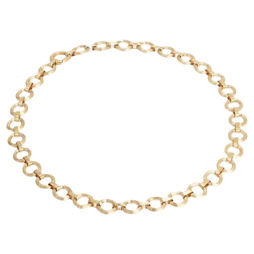 MarCo Bicego Jaipur Yellow Gold Flat Link Ladies Collar Necklace CB2609