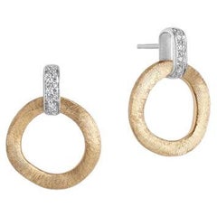 Marco Bicego Jaipur Yellow Gold Stud Drop Ladies Earring OB1758B