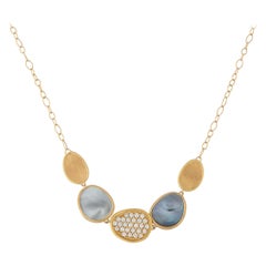 Marco Bicego Lunaria Collar de diamantes de oro amarillo de 18 quilates y 0,53 ct MB16-070225