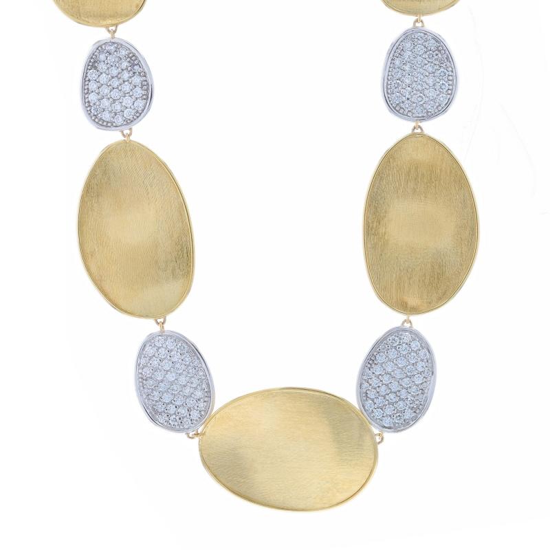 Prezzo al dettaglio: 22.250 dollari

Marchio: Marco Bicego
Collezione: Lunaria

Contenuto del metallo: Oro giallo 18k e oro bianco 18k

Informazioni su A. Stone

Diamanti naturali
Carati: 2,68ctw
Taglio: Rotondo brillante
Colore: F - G
Chiarezza: