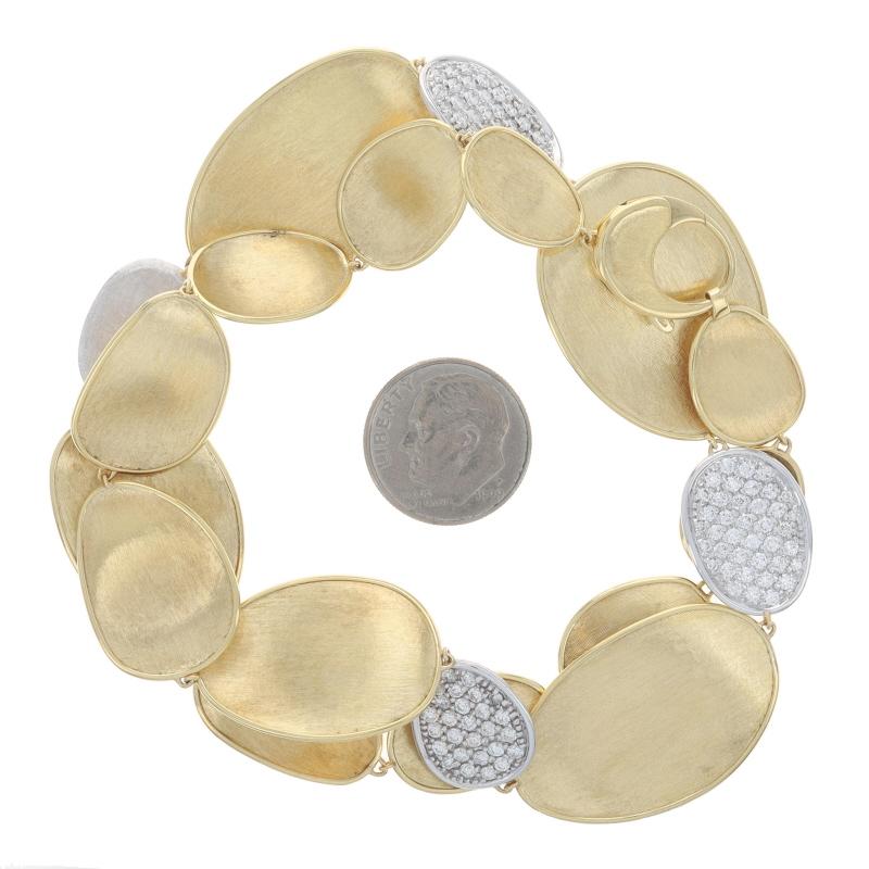 Donna Marco Bicego Lunaria Diamante Spazzolato Collana 17 1/2